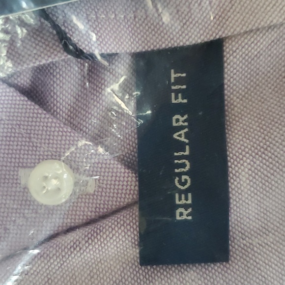 ✨B2GO FREE + SOS!!✨ Stafford Light Lavender Long Sleeve Shirt 34-35, 17 1/2 Neck - Picture 3 of 7